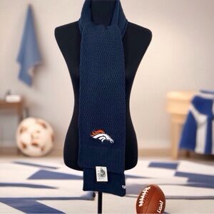 '47 Navy Women's Denver Broncos NFL Team Logo Knit Scarf - OS (NWT)